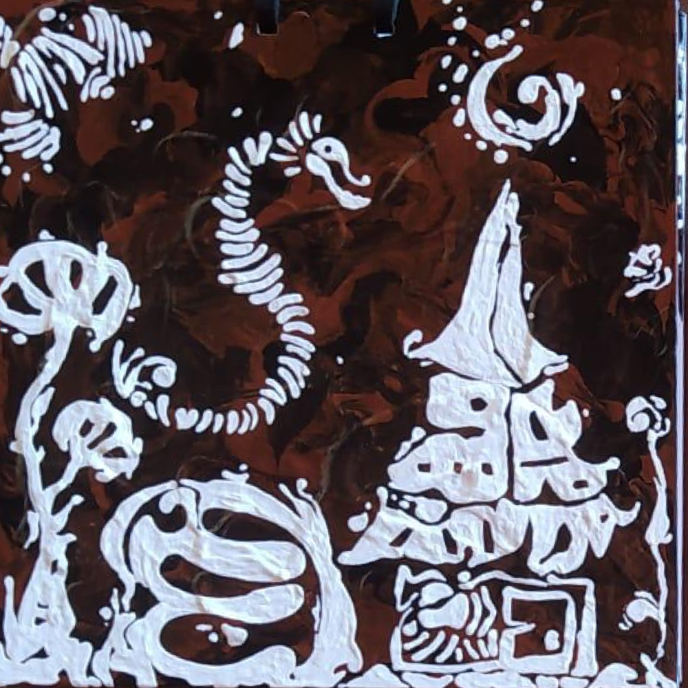 Juliana — Birds and blossoms on white
