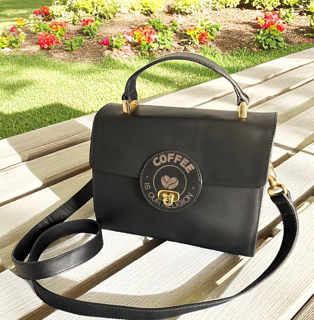 Espresso Handbag – Black By Coffee is our Religion
