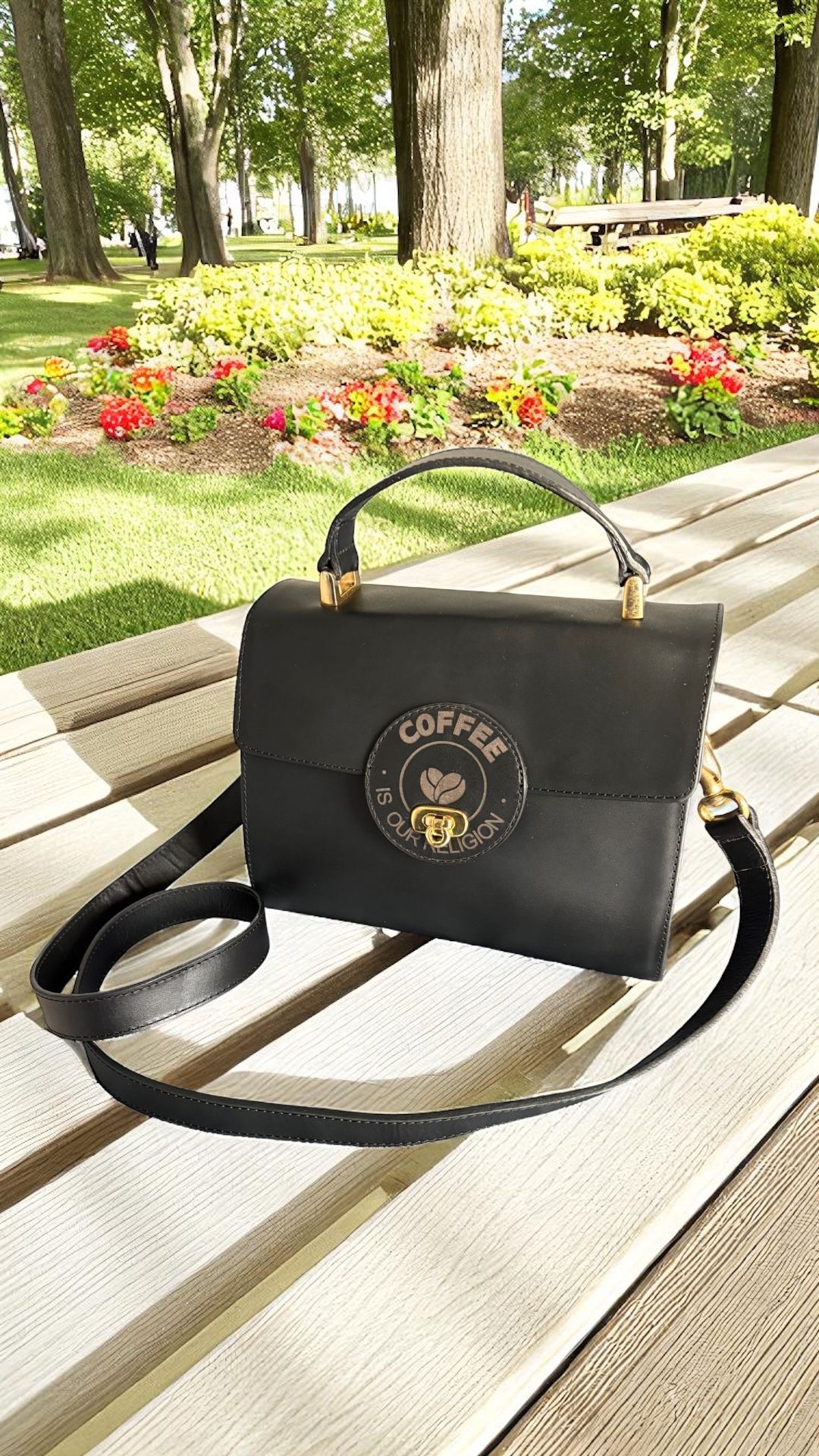 Espresso Handbag – Black By Coffee is our Religion